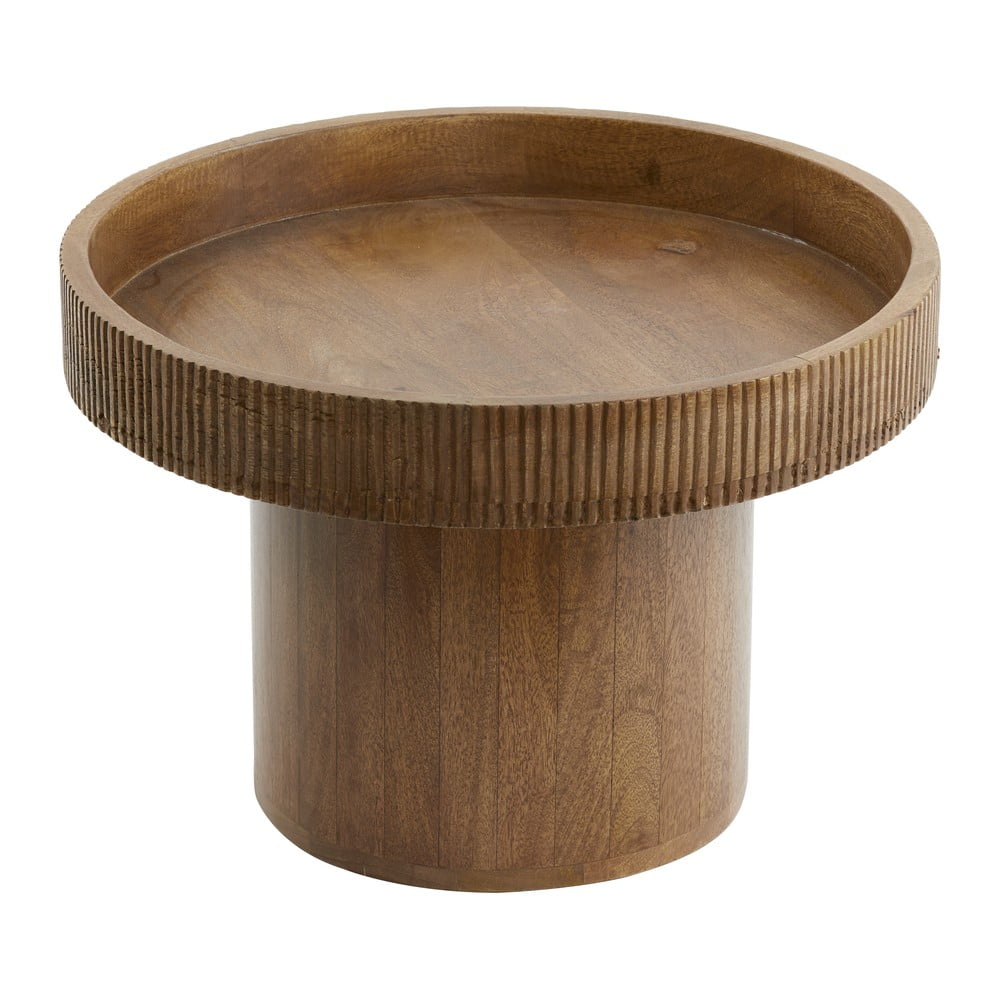 Mangófa kerek tárolóasztal ø 50 cm Kalomo – Light & Living