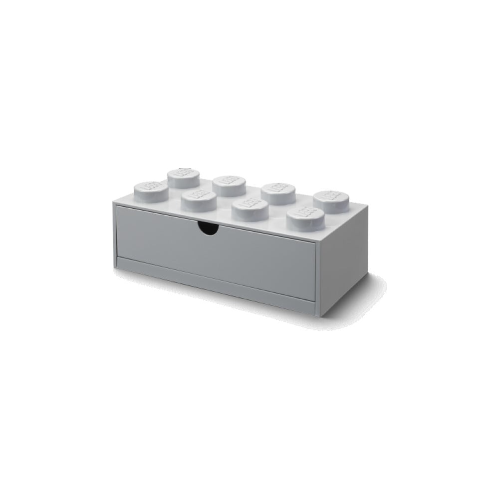 Brick szürke fiókos doboz, 31,6 x 11,3 cm - LEGO®