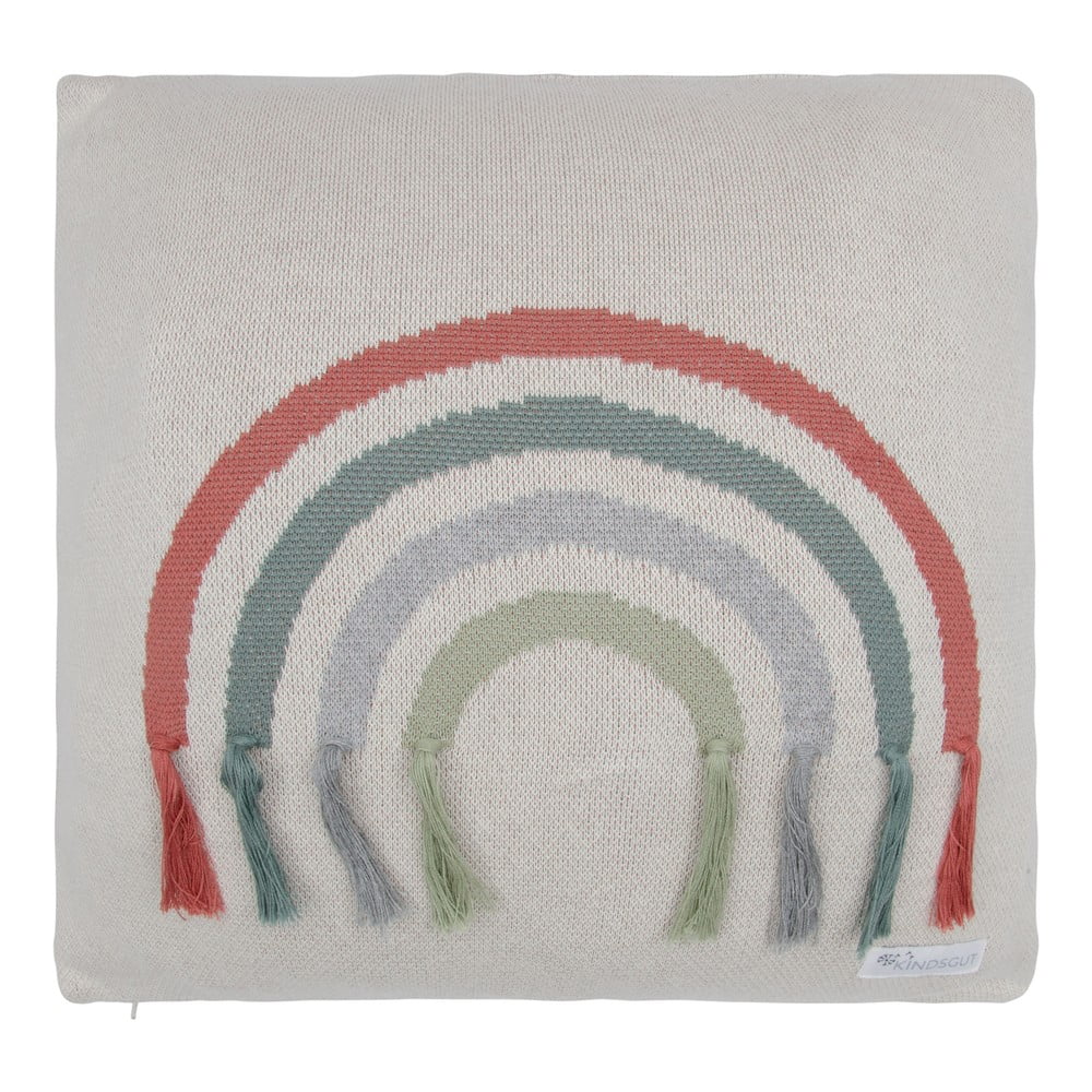 Rainbow szürke pamut párnahuzat, 45 x 45 cm - Kindsgut