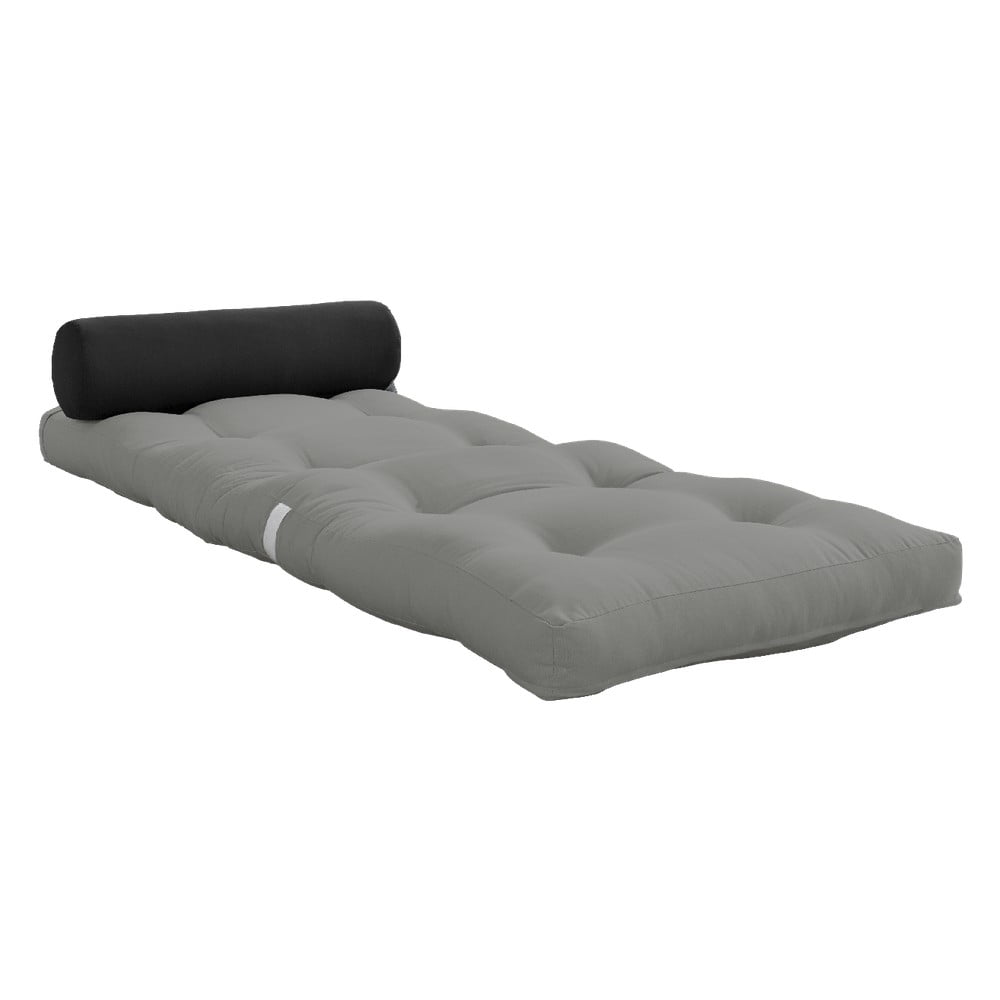 Szürke futon matrac 70x200 cm wrap grey/dark grey – karup design