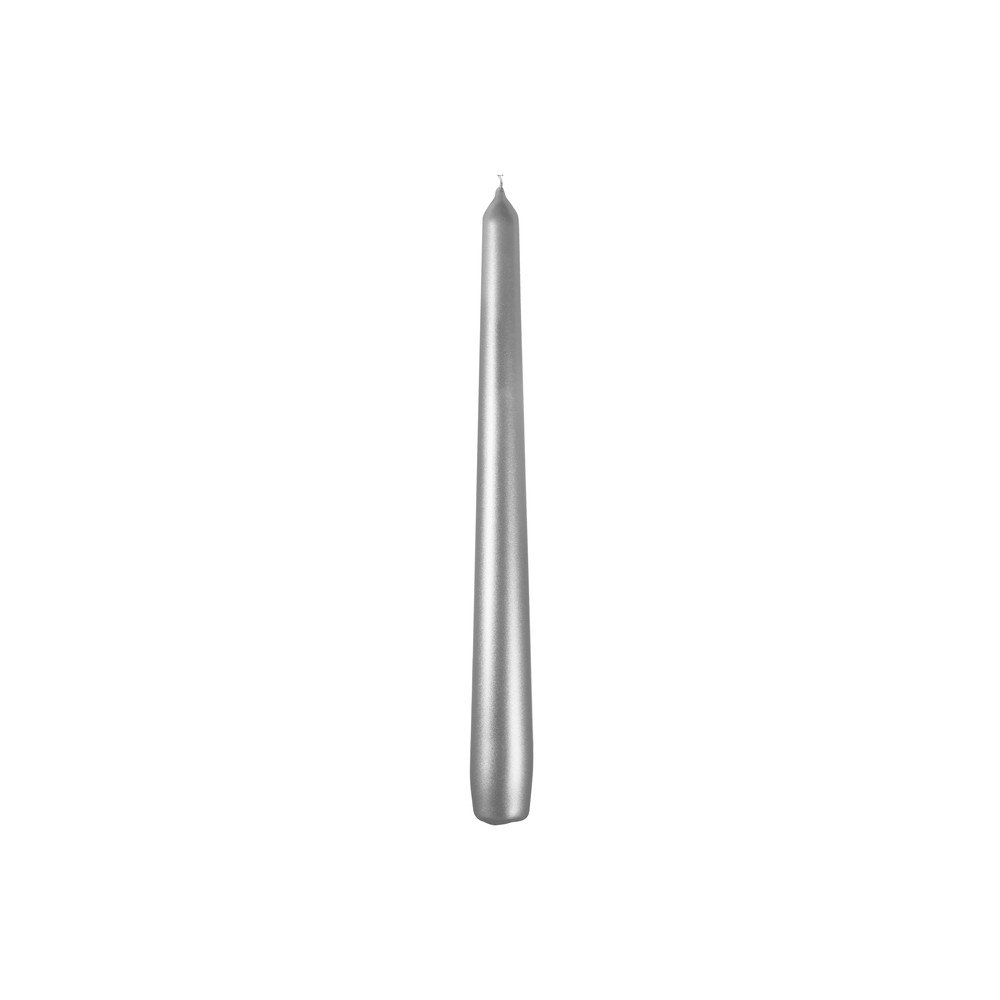 Metallic 4 db ezüstszínű gyertya, égési idő 7 óra - Unipar
