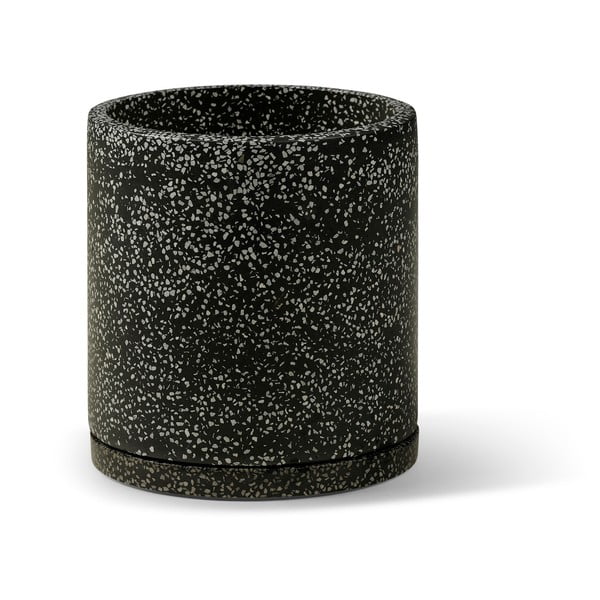 Terrazzo fekete kerti kaspó, ø 34 cm - Bonami Selection