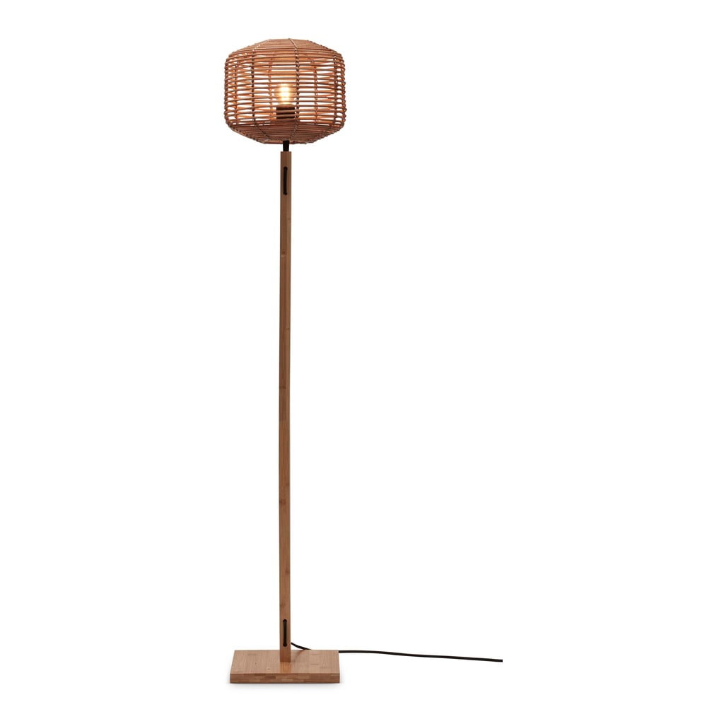 Natúr színű állólámpa rattan búrával (magasság 130 cm) tanami – good&mojo