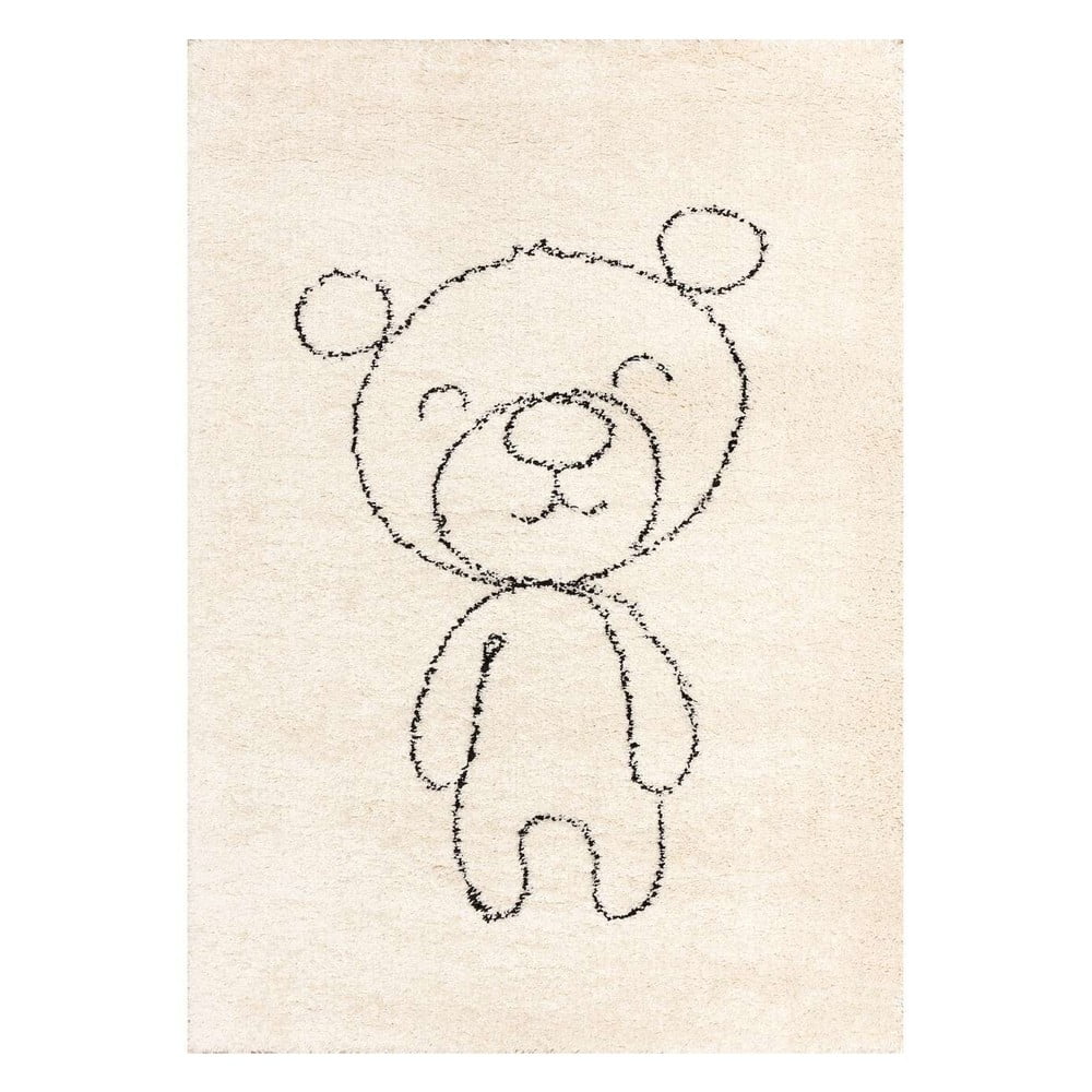 Bézs antiallergén gyerek szőnyeg 230x160 cm teddy bear - yellow tipi
