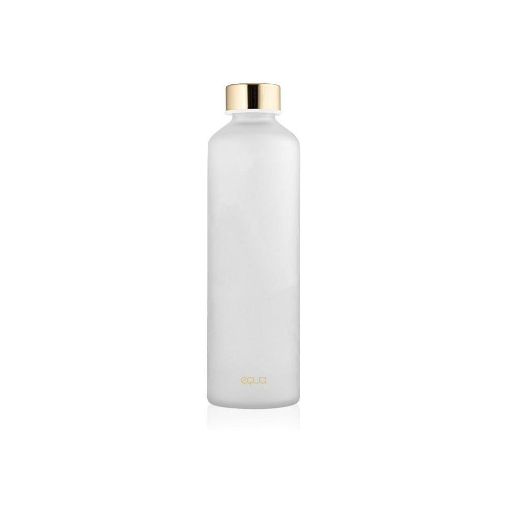 Fehér ivópalack boroszilikát üvegből 750 ml Mismatch Ash - Equa