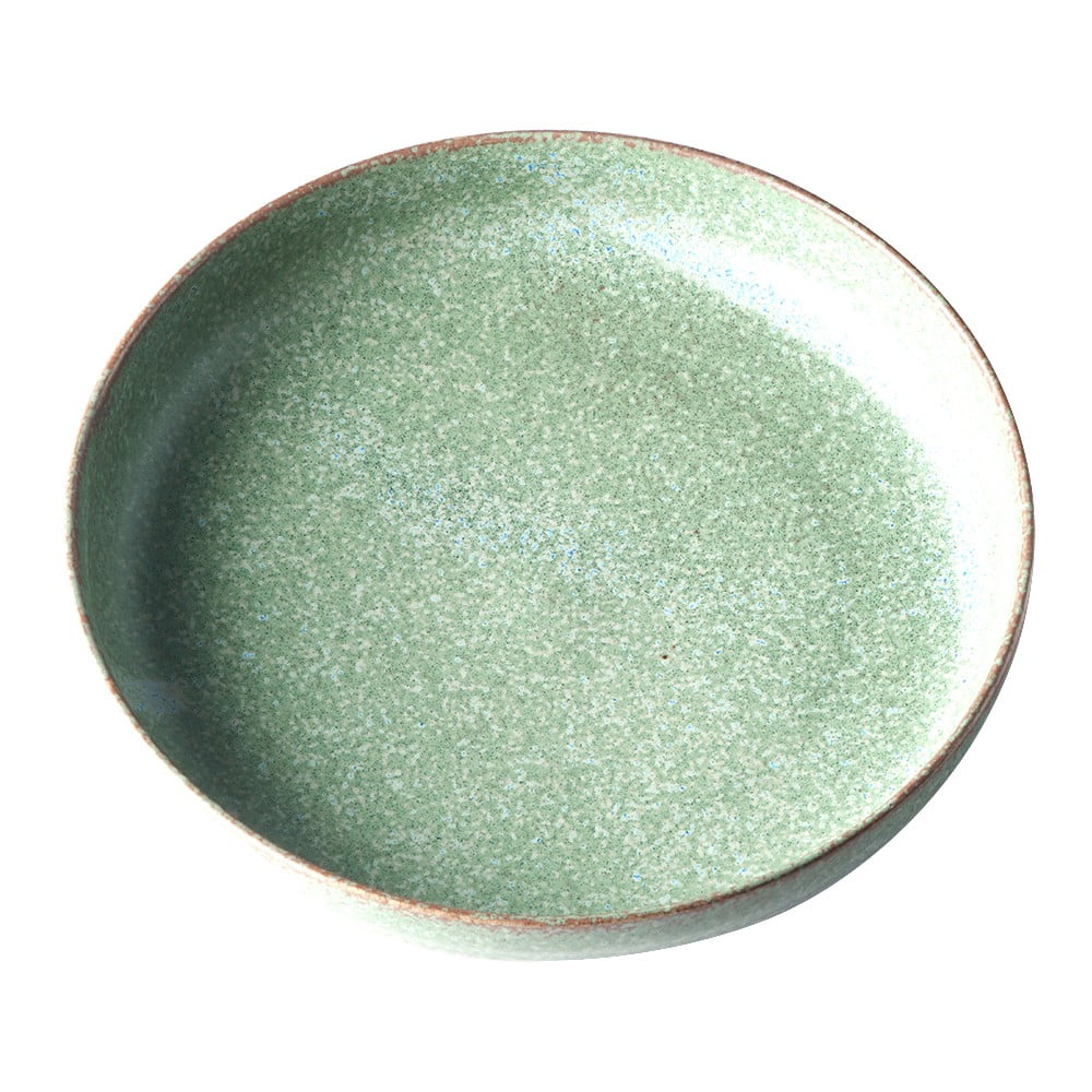 Fade zöld kerámia desszertes tányér, ø 20 cm - MIJ