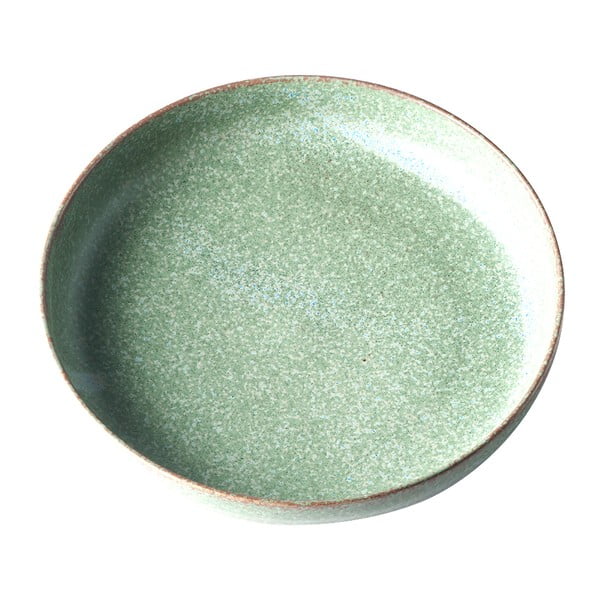 Fade zöld kerámia desszertes tányér, ø 20 cm - MIJ