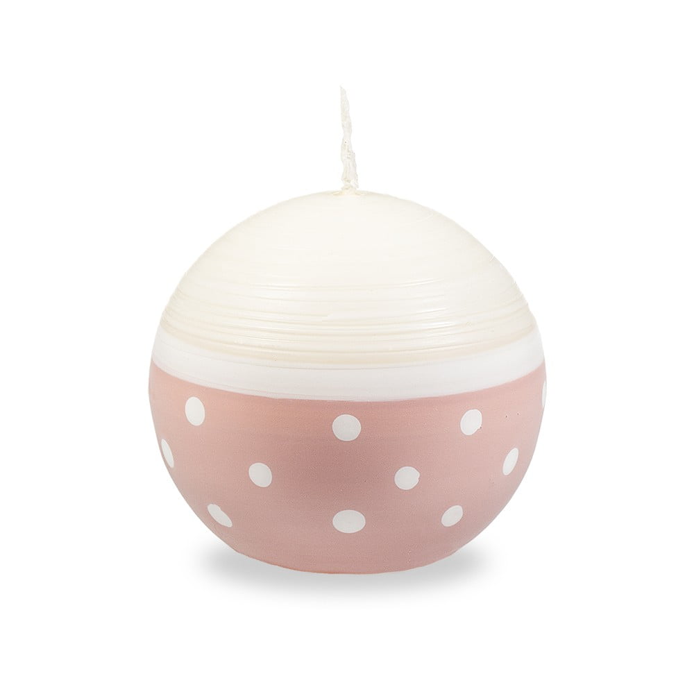 Sweetness fehér-rózsaszín gyertya, égési idő 22 óra - Unipar