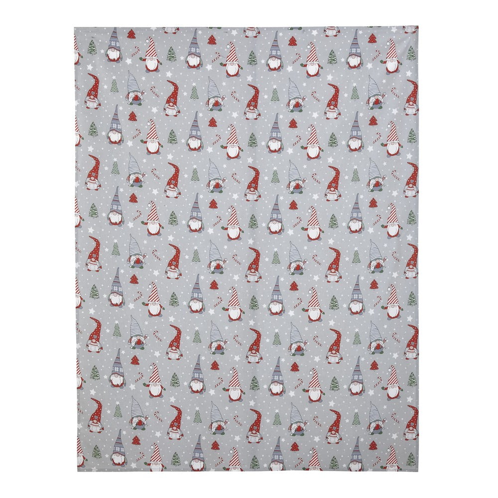 Karácsonyi mintás pamut asztalterítő 137x178 cm Gnomes – Catherine Lansfield