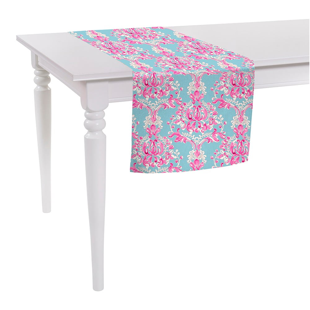 Butterflies kék-rózsaszín asztali futó, 140 x 40 cm - Mike & Co. NEW YORK