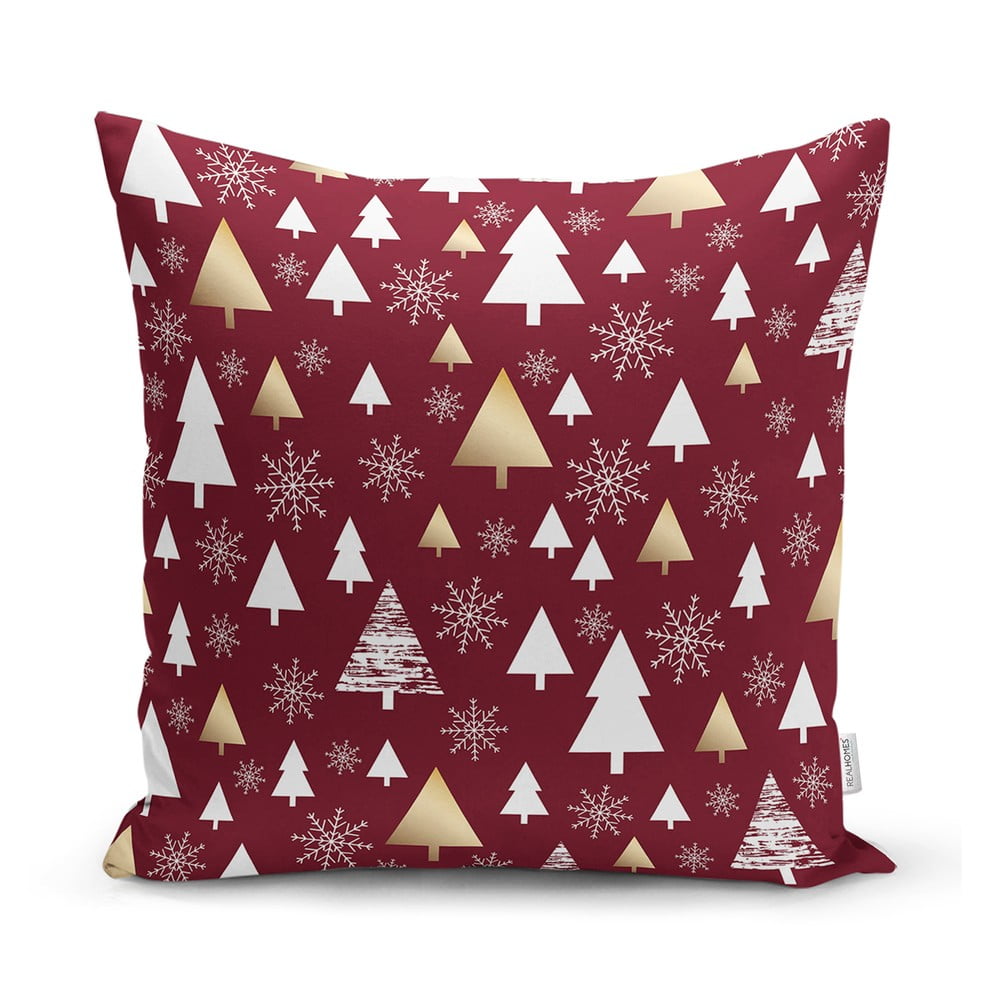 Karácsonyi mintás textil párnahuzat 43x43 cm – Mila Home