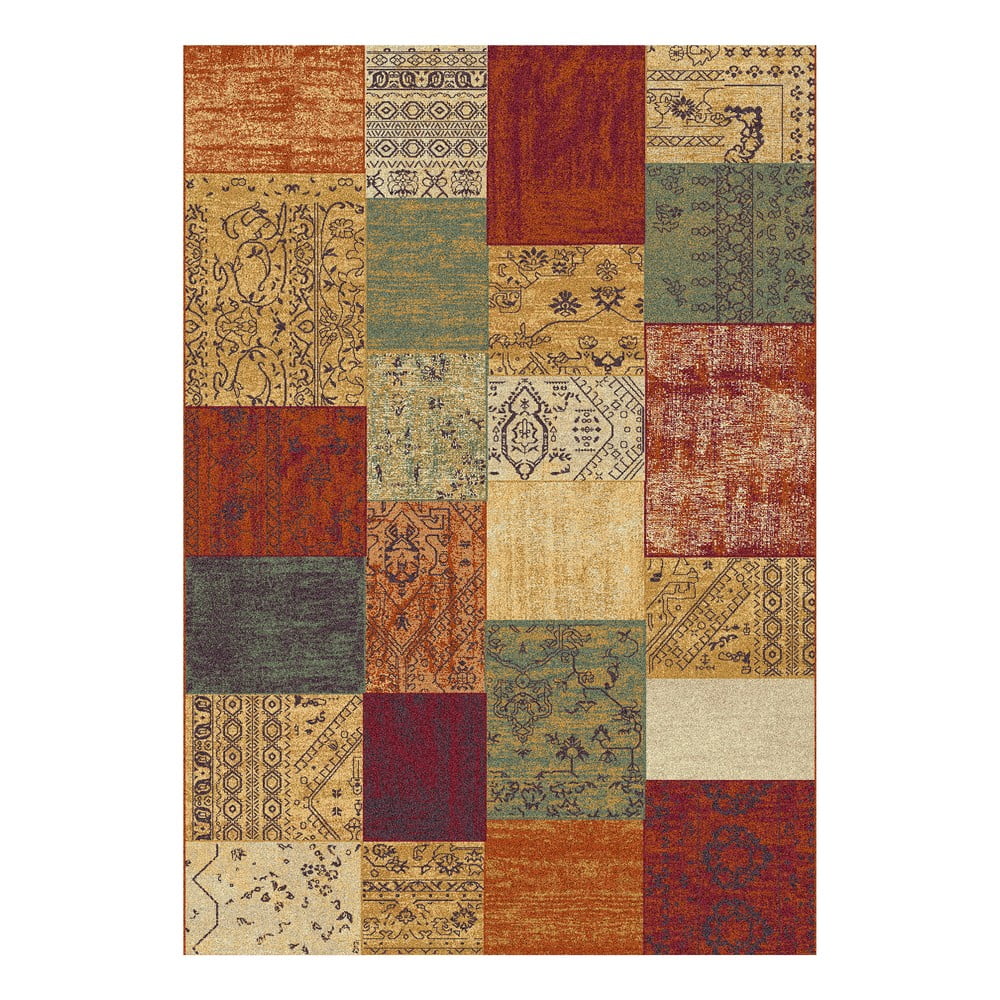 Turan Multi színes kockás szőnyeg, 200 x 67 cm - Universal