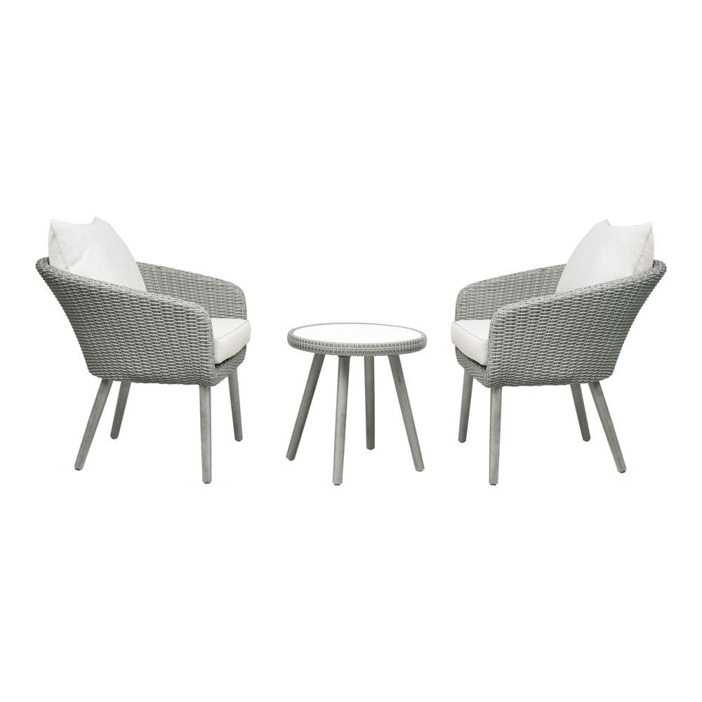 Világosszürke kerti lounge szett Bistro – Unique Furniture