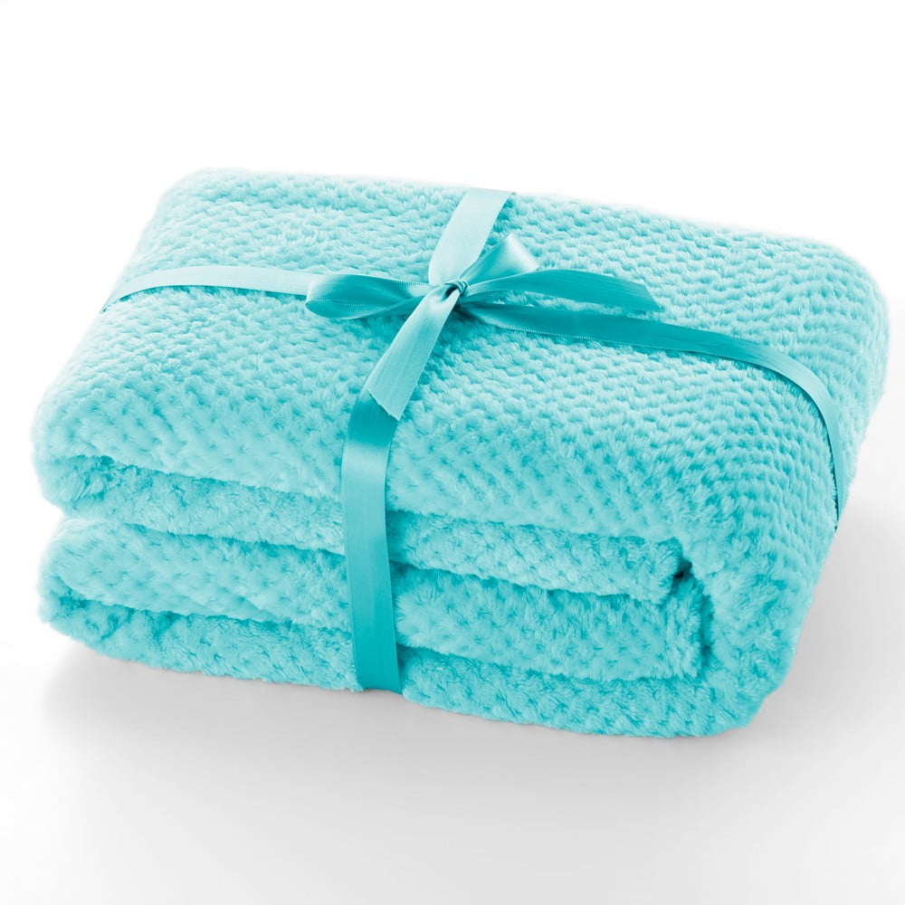 Henry türkizkék mikroszálas ágytakaró, 150 x 70 cm - DecoKing