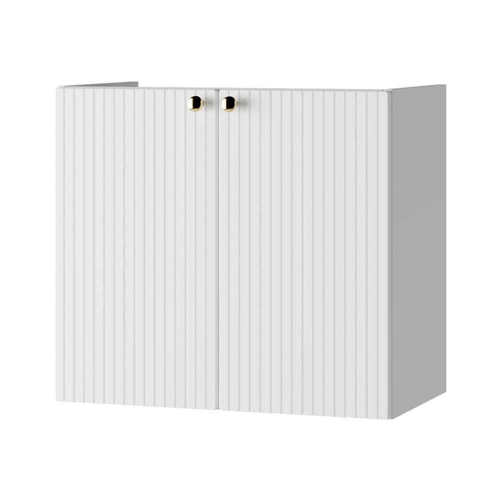 Fehér alacsony fali mosdó alatti szekrény 61,5x55,5 cm Asti – STOLKAR