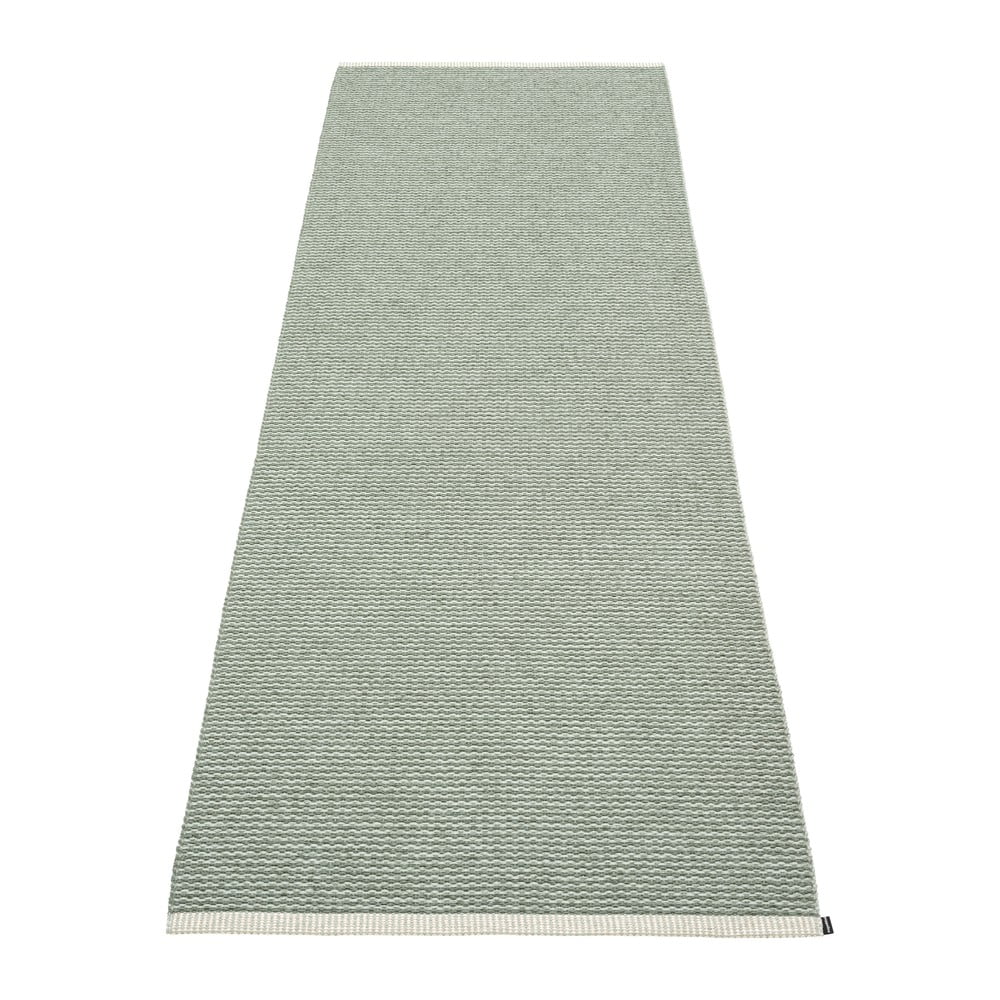 Világoszöld kültéri-beltéri futószőnyeg 70x200 cm Mono Sage Army – Pappelina