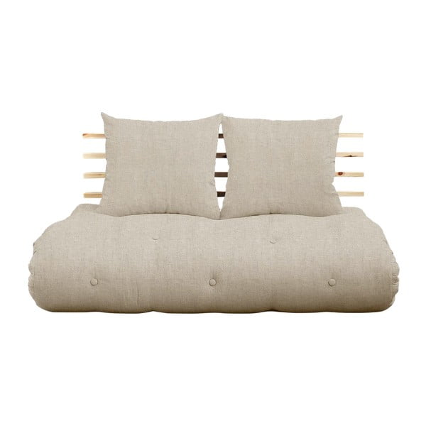 Shin Sano Natural/Linen barna kinyitható kanapé - Karup Design
