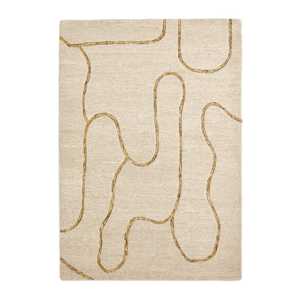 Bézs gyapjú szőnyeg 160x230 cm magin – kave home