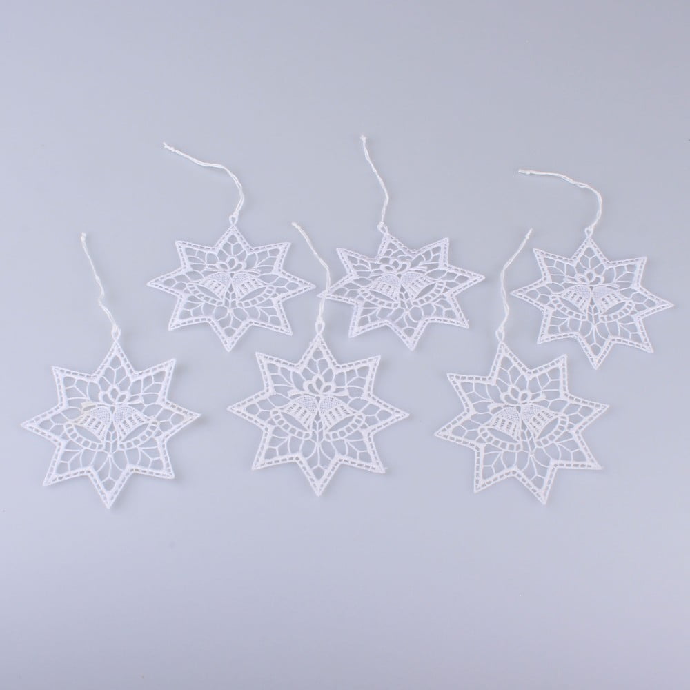 Textil karácsonyfadísz készlet 6 db-os Stars – Dakls