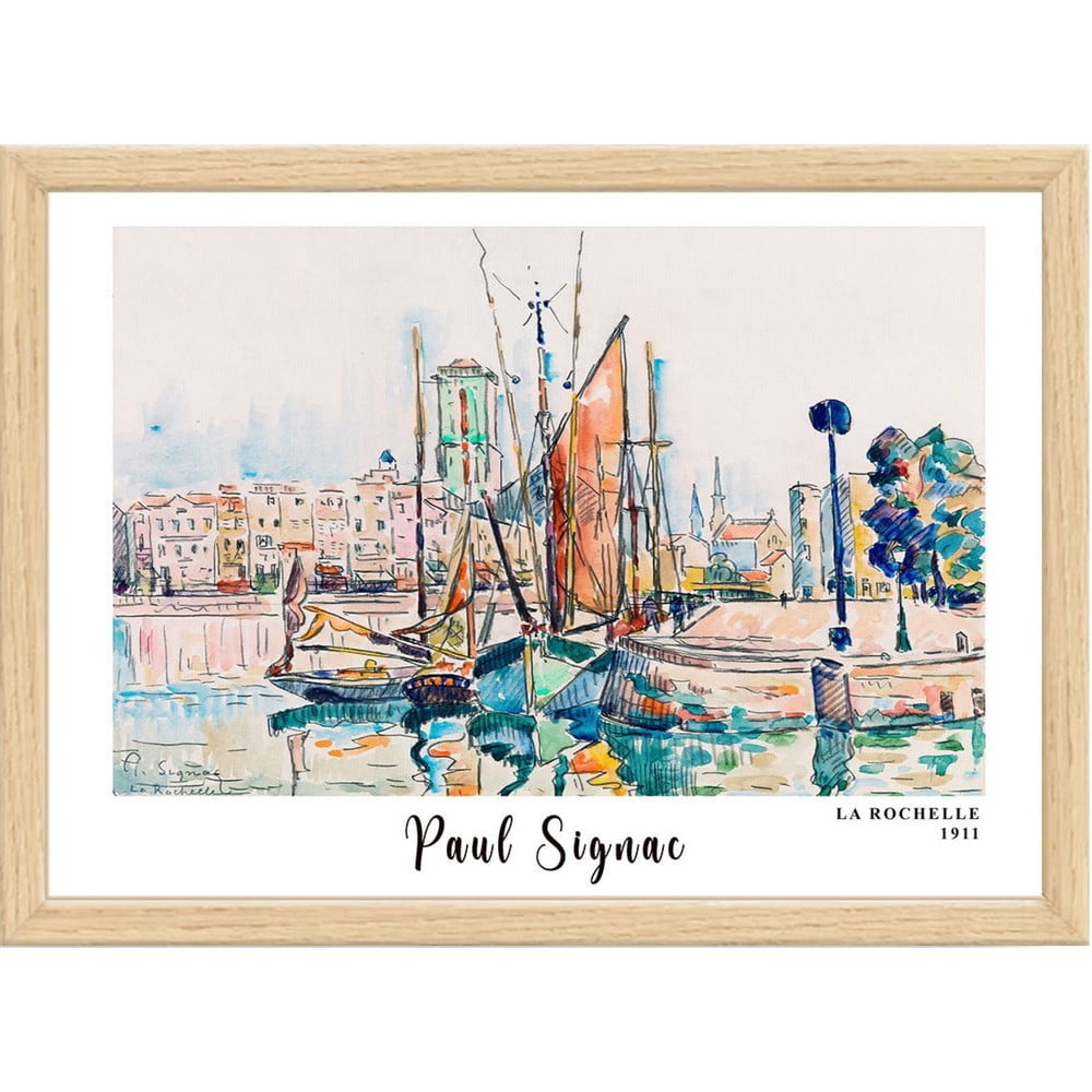 Keretezett poszter 75x55 cm Paul Signac – Wallity