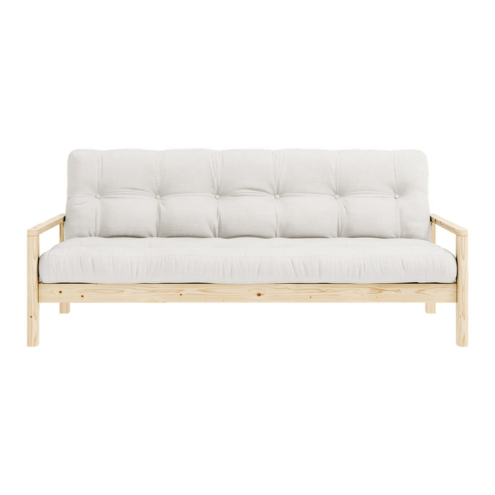 Krémszínű kinyitható kanapé 205 cm knob – karup design