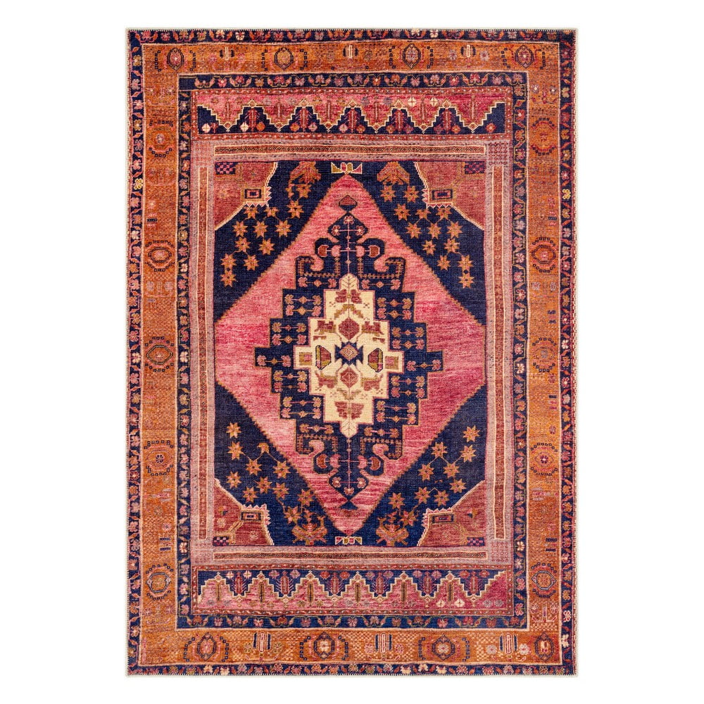 Senneh narancssárga-rózsaszín szőnyeg, 160 x 230 cm - Floorita