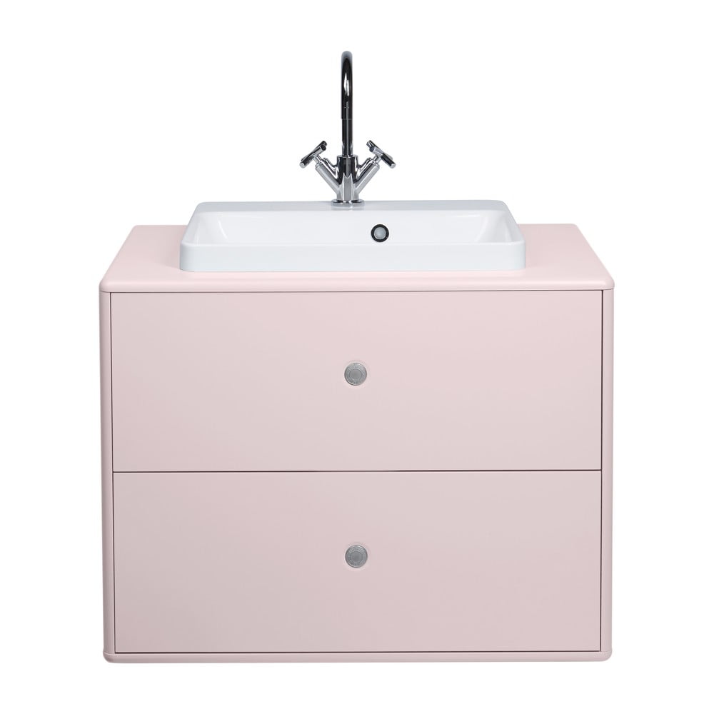 Color Bath rózsaszín szekrény mosdókagylóval, csaptelep nélkül 80x62 cm - Tom Tailor for Tenzo