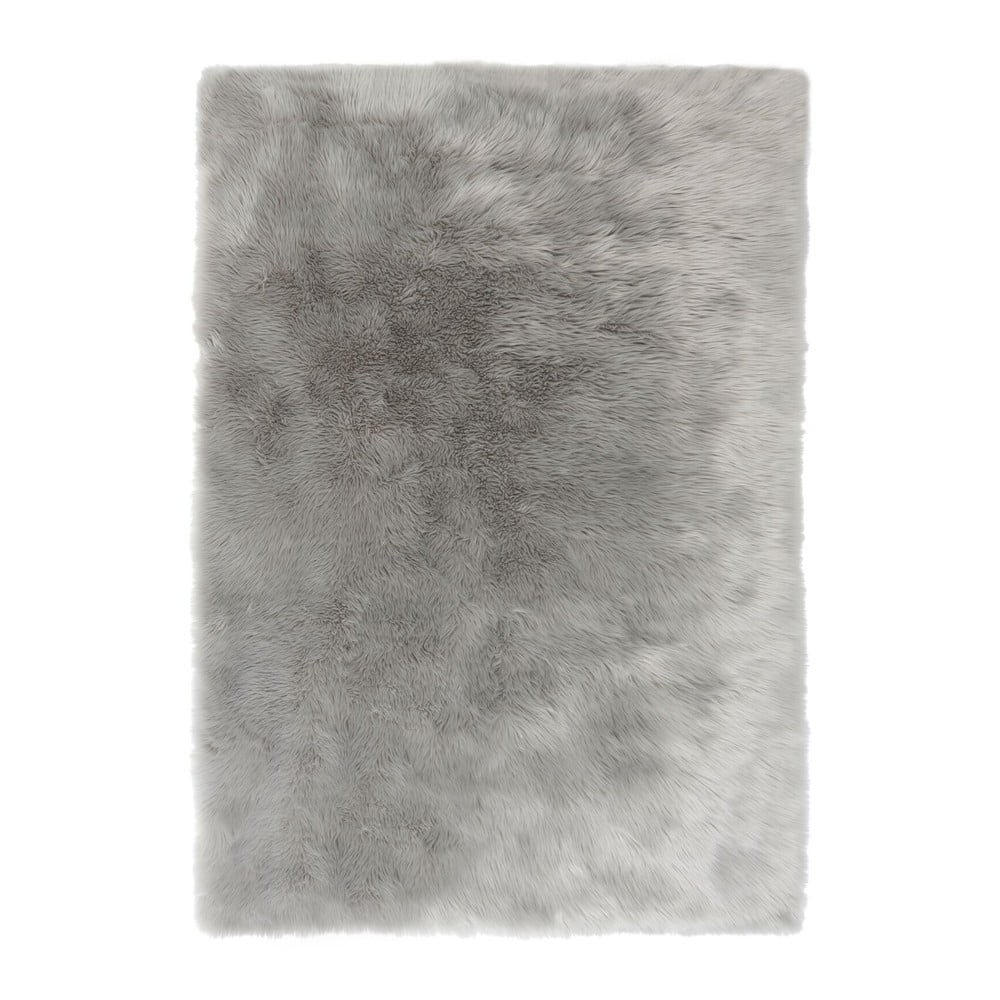 Szürke szintetikus szőrme szőnyeg 290x180 cm - flair rugs