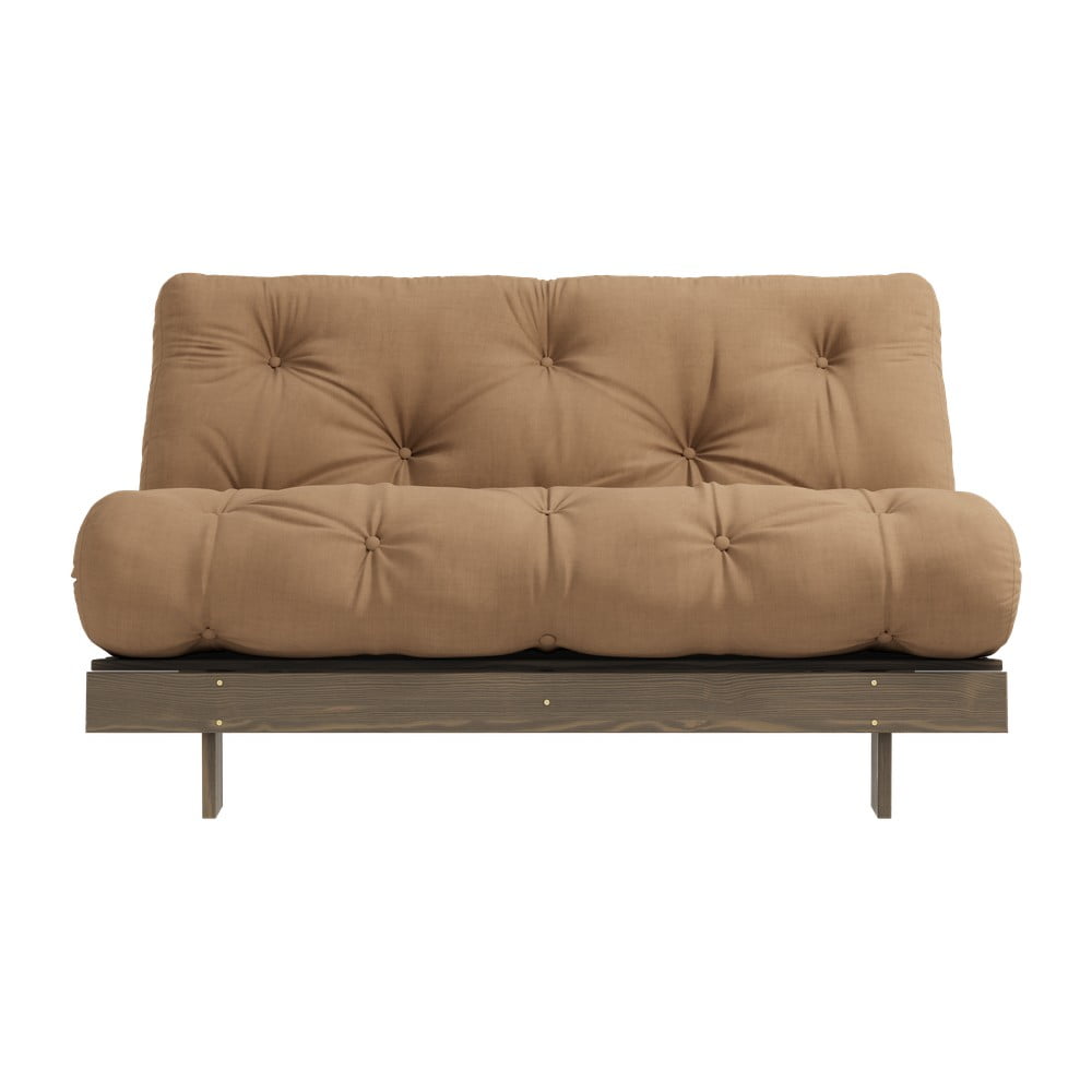 Világosbarna kinyitható kanapé 140 cm Roots – Karup Design