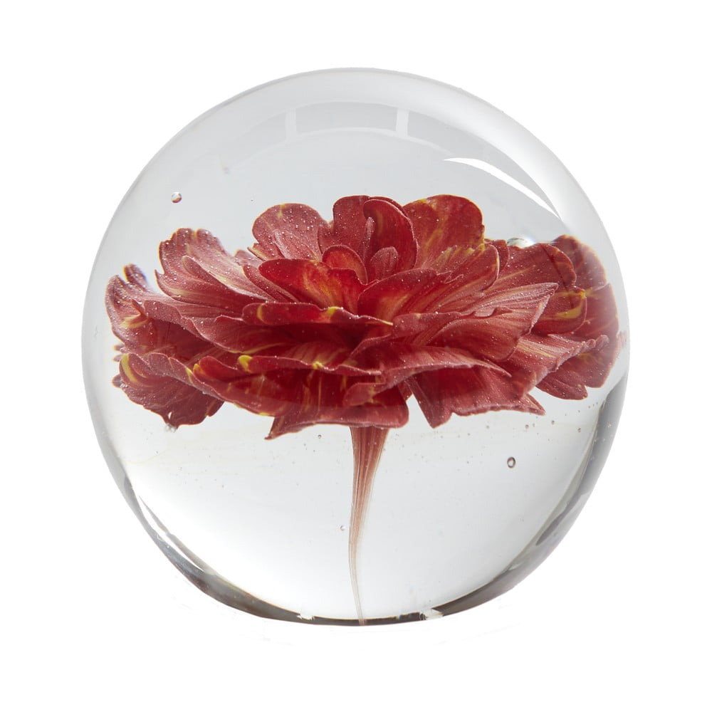 Üveg papírnehezék (magasság 8 cm) Flower – Light & Living