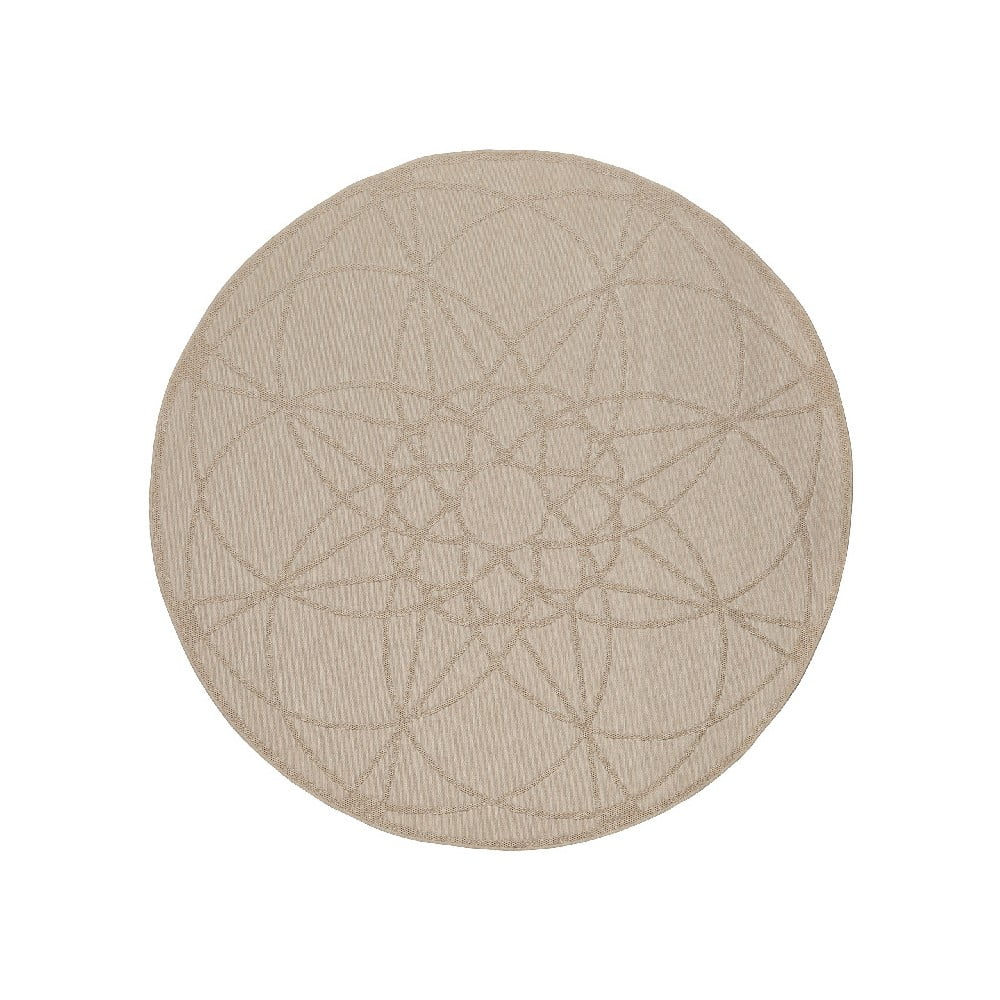 Tondo bézs kültéri szőnyeg, ⌀ 194 cm - Floorita