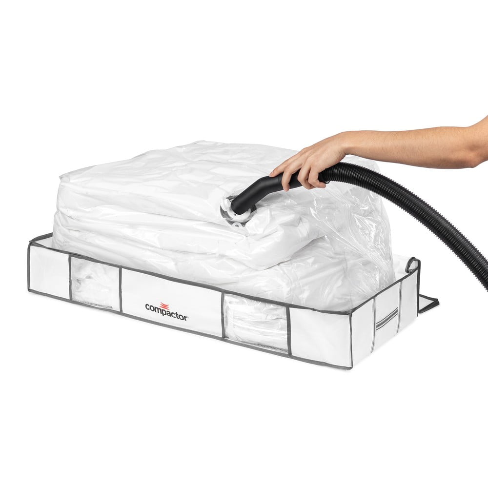 Vákuumos textil-műanyag ágy alatti tárolódoboz 105x45x15,5 cm Life – Compactor