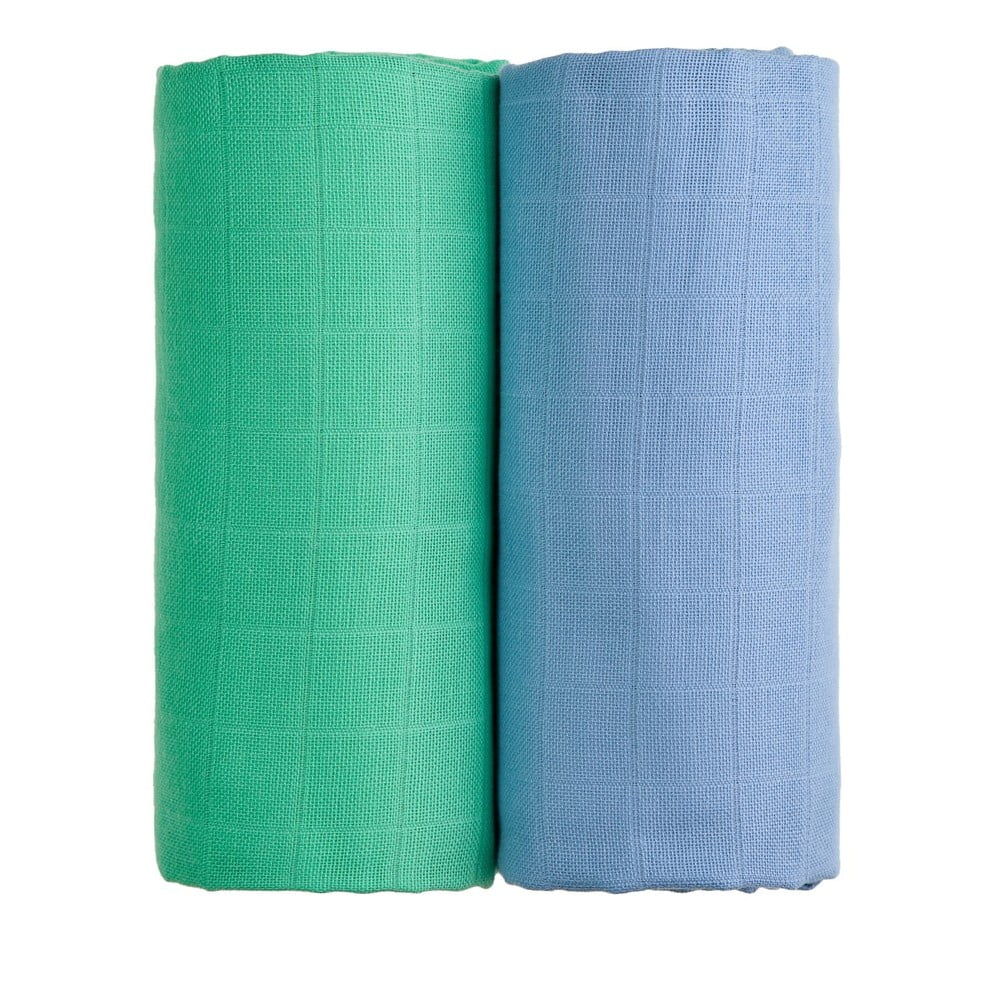 T-tomi textil TETRA fürdőlepedő blue + green, 2 db