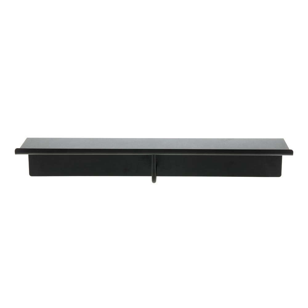 Fekete acél fali fogas polccal 21,5 cm A-Coat – Zone
