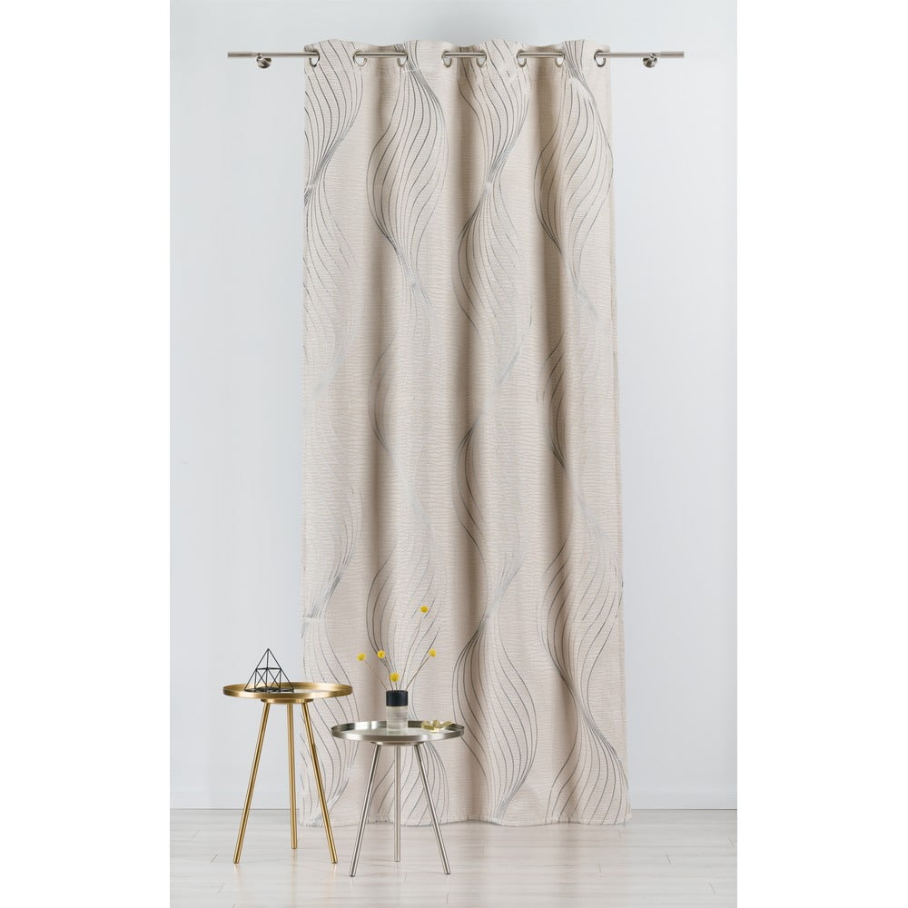 Krémszínű függöny 140x260 cm Sirene – Mendola Fabrics