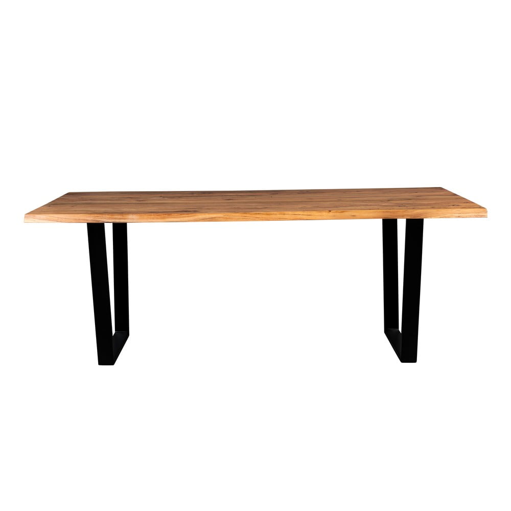 Étkezőasztal akácfa asztallappal 90x200 cm aka – dutchbone