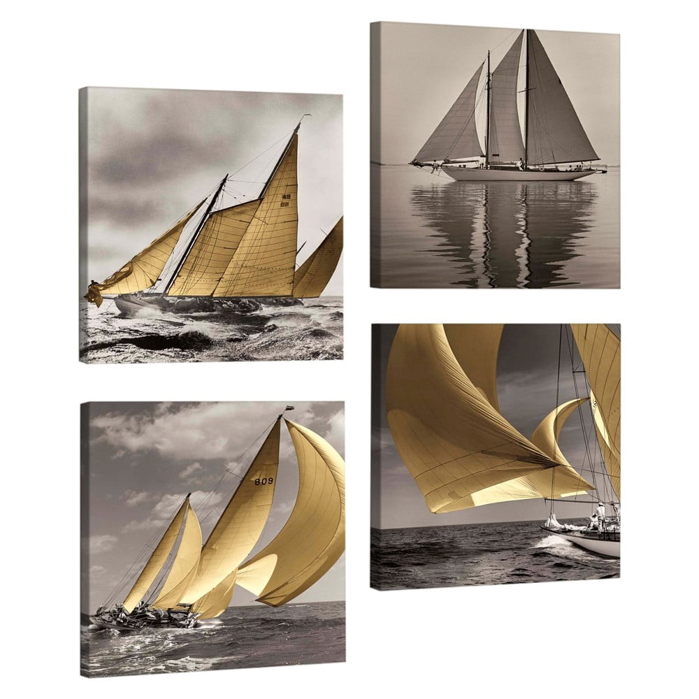 Boats többrészes kép, 33 x 33 cm