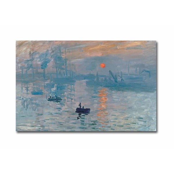 Fali vászon kép Claude Monet Sunrise másolat, 70 x 45 cm