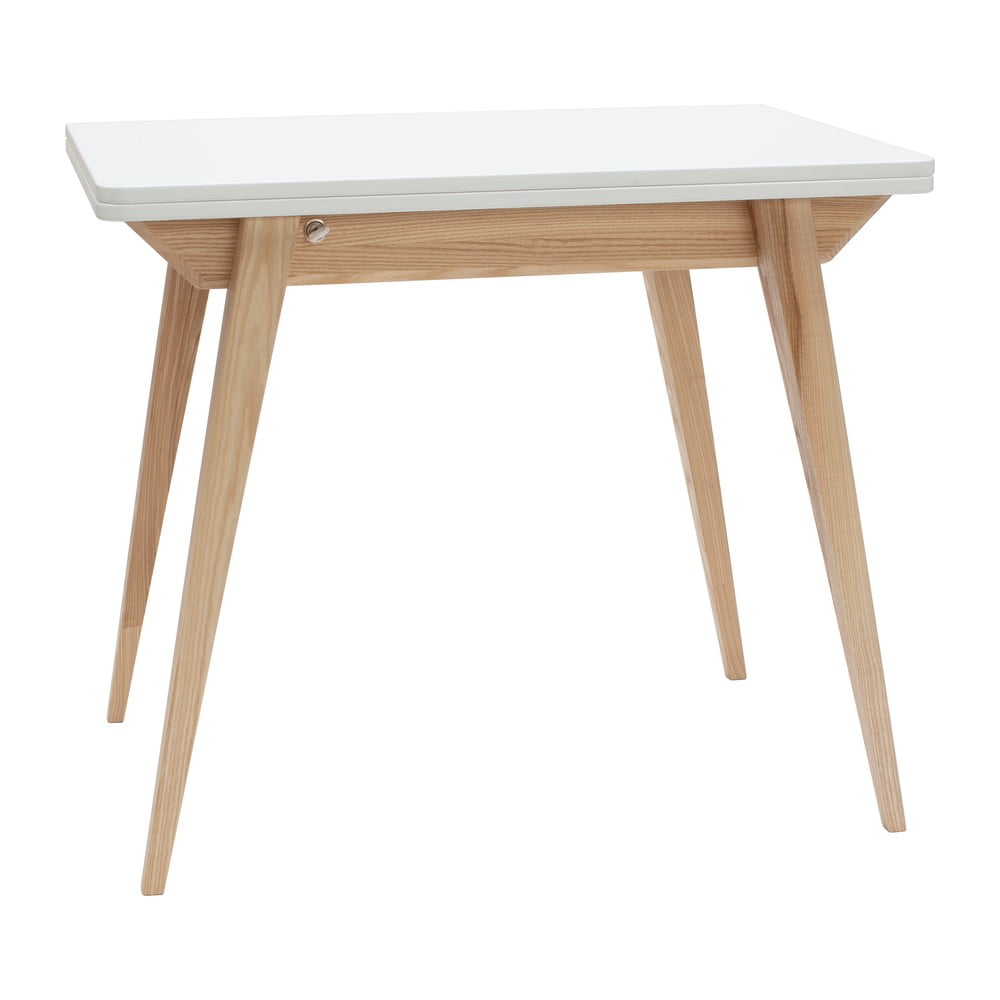 Bővíthető étkezőasztal fehér asztallappal 65x90 cm Envelope – Ragaba