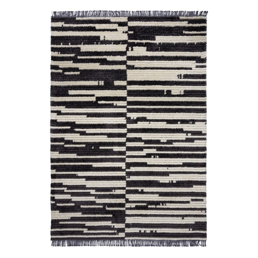 Fekete-fehér szőnyeg 160x230 cm lina – flair rugs