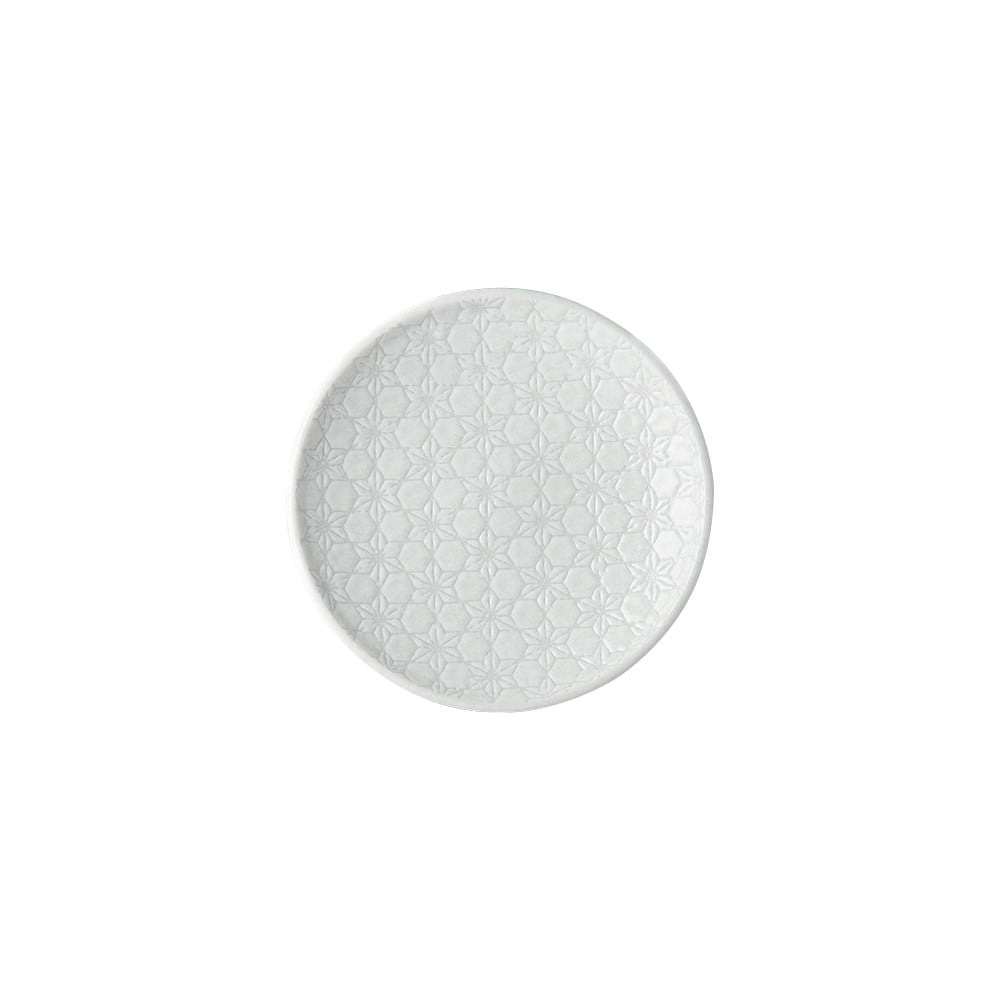 Star fehér kerámia tányér, ø 17 cm - MIJ