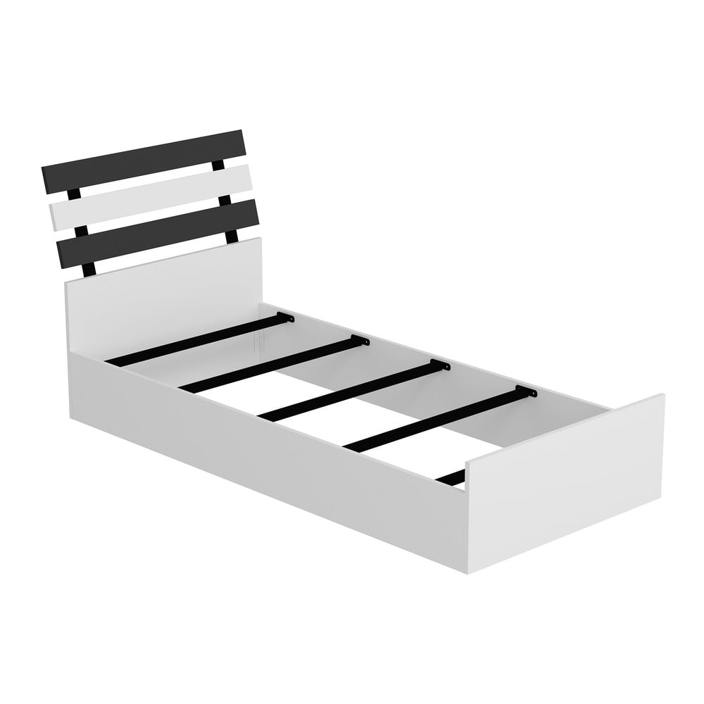 Fehér egyszemélyes ágy 90x190 cm eymen – kalune design