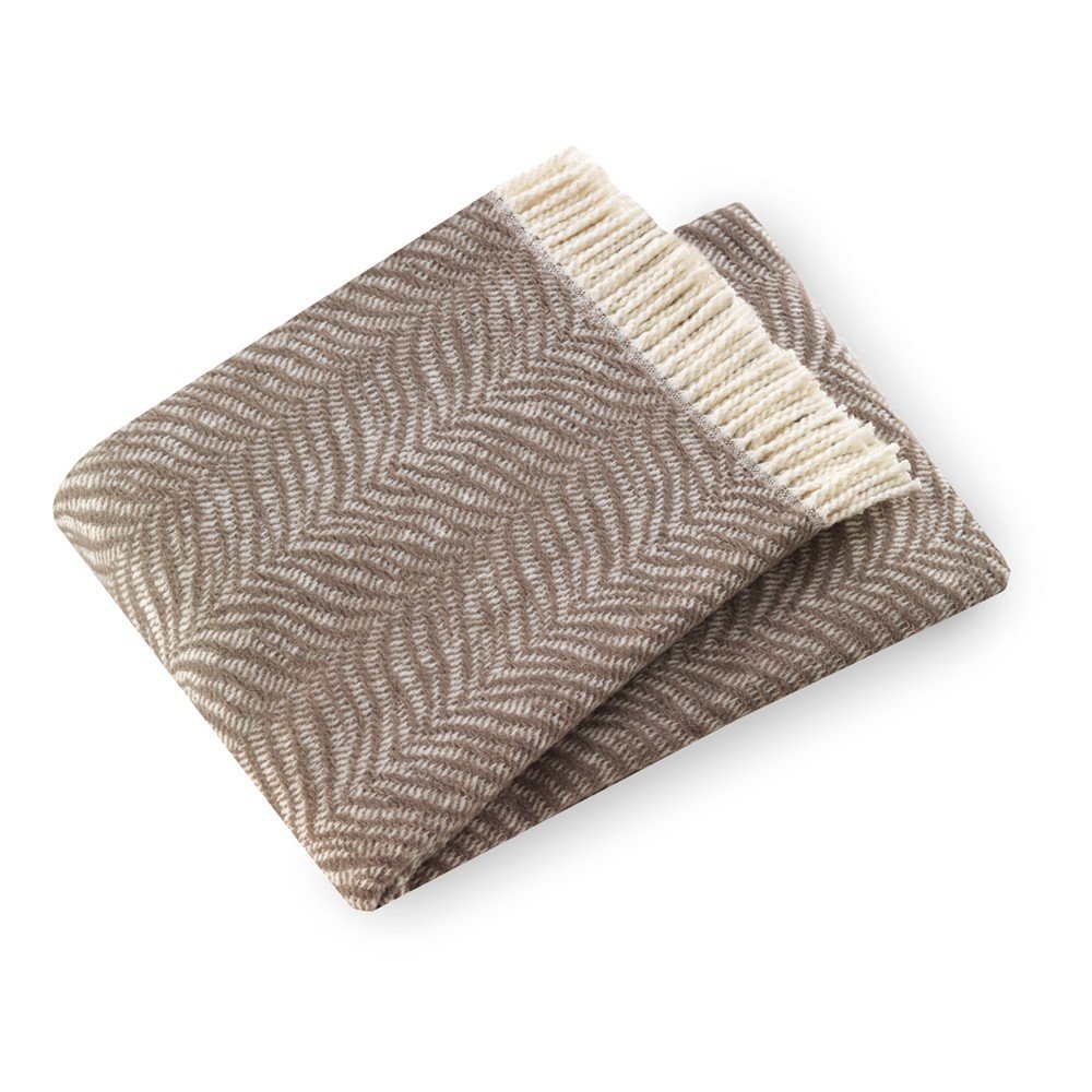 Tiger szürkésbarna pléd, 140 x 180 cm - Euromant