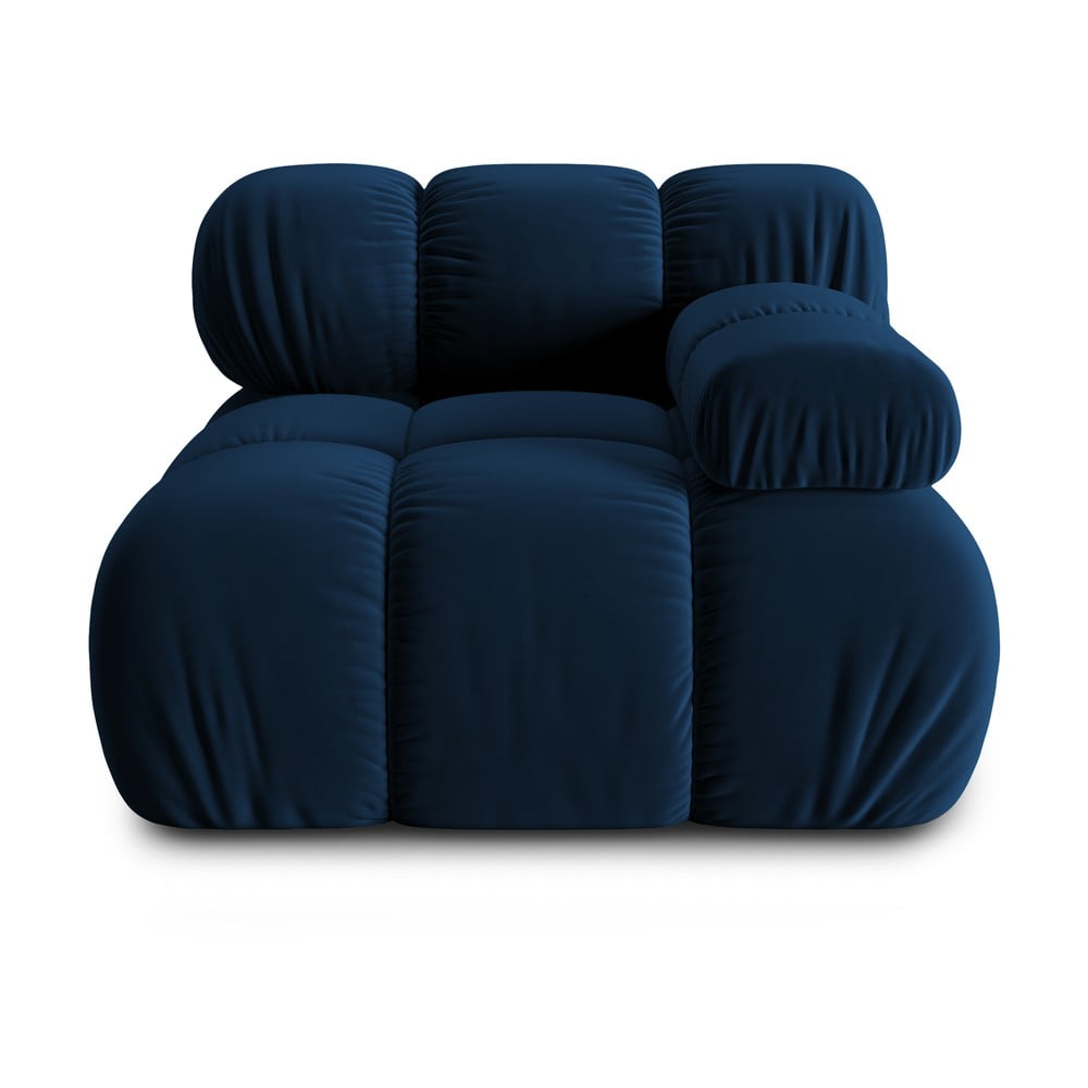 Kék bársony kanapé modul (jobb oldali) bellis – micadoni home