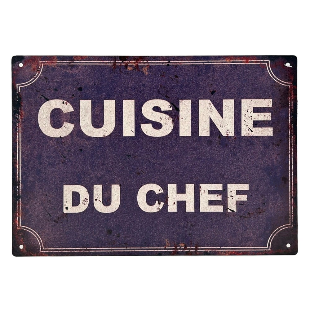 Cusine Du Chef fémlemez cédula - Antic Line
