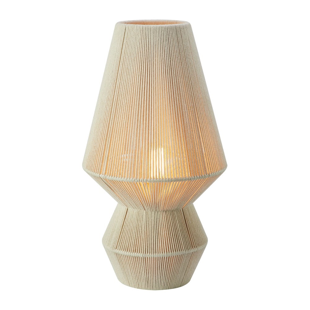 Natúr színű asztali lámpa textil búrával (magasság 54 cm) Razzo – Markslöjd