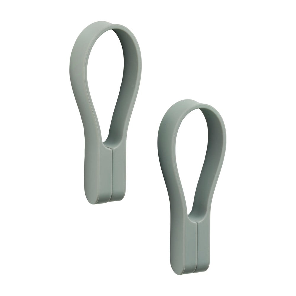 Szürkészöld szilikon akasztó 2 db-os Loop – Zone