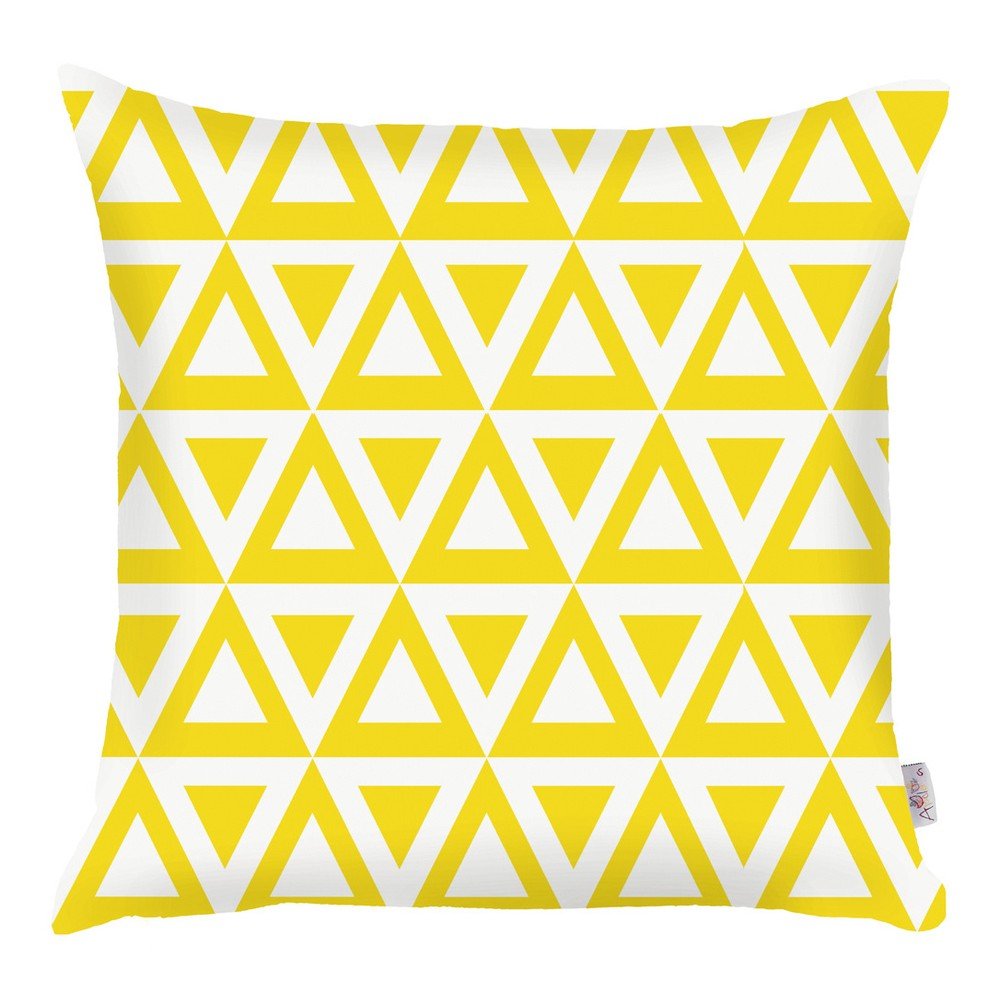 Triangle citromsárga párnahuzat, 43 x 43 cm - Mike & Co. NEW YORK