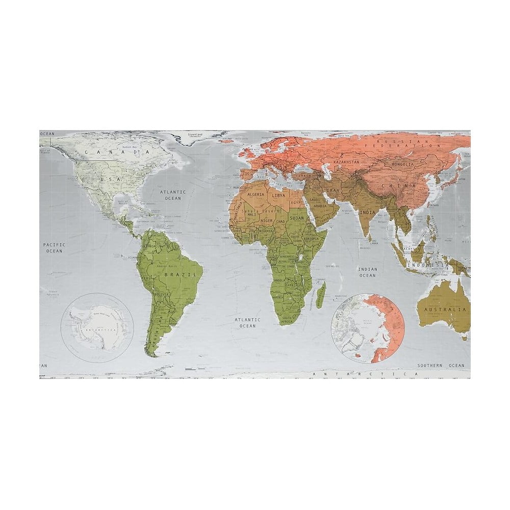 Future Map világtérkép áttetsző borítással, 101 x 58 cm - The Future Mapping Company
