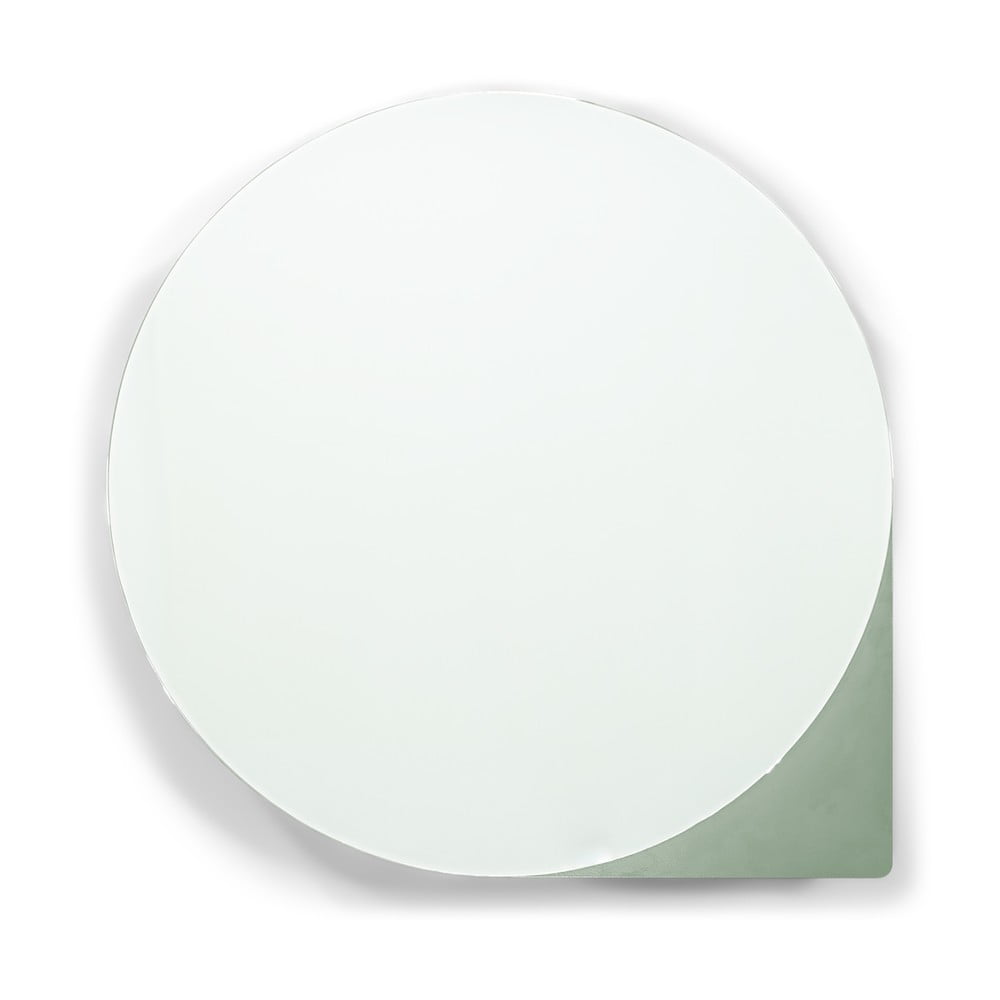 Zöld-szürke fém fali-tükrös fürdőszoba szekrény 35x35 cm sonnet – spinder design